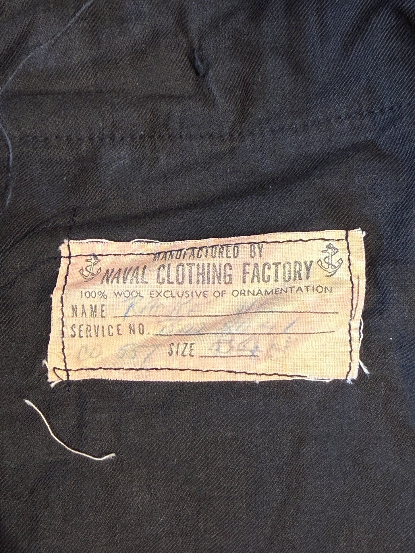 Vintage Wide Leg Officer Trousers