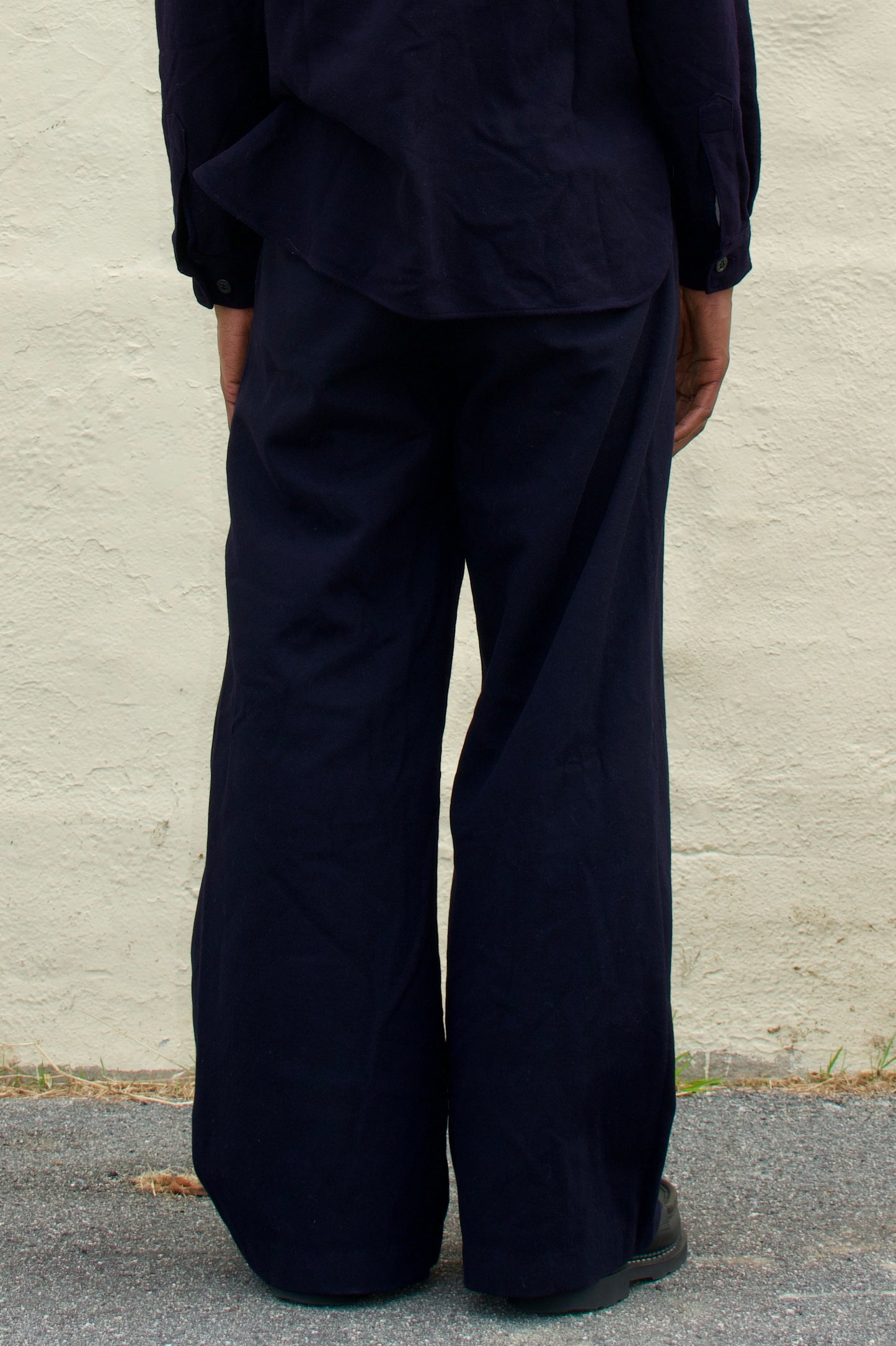 Vintage Wide Leg Officer Trousers